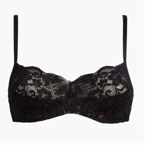 Free People NWT HAH Hook Up Demi Bra in Black Size A 28-36 - Picture 1 of 8